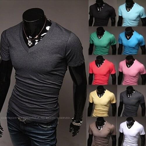 ZOGAA Men's Plain T-shirts