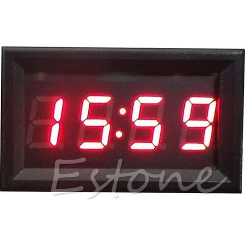 12V/24V Car Motorcycle Accessory Dashboard Digital Clock LED Display NEW