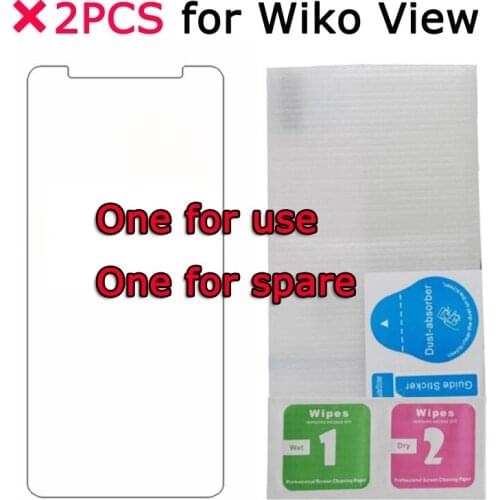 2PCS 2.5D Ultra-thin 0.3MM Tempered Glass For Wiko View Screen Protector 9H Toughened Protective Film For Wiko View 5.7 Glass