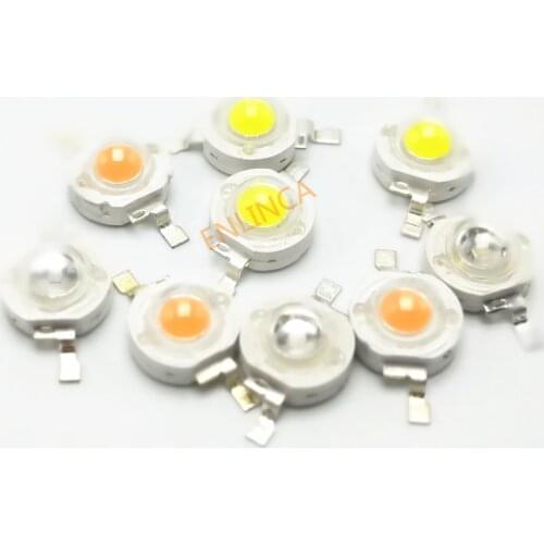 20Pcs/lot 3W LED White 3.4 - 3.6v high power led beads high brightness