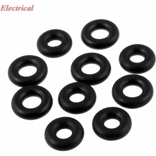 3mm x 11mm Black Nitrile Rubber Sealing O Ring Seal Washer Grommets