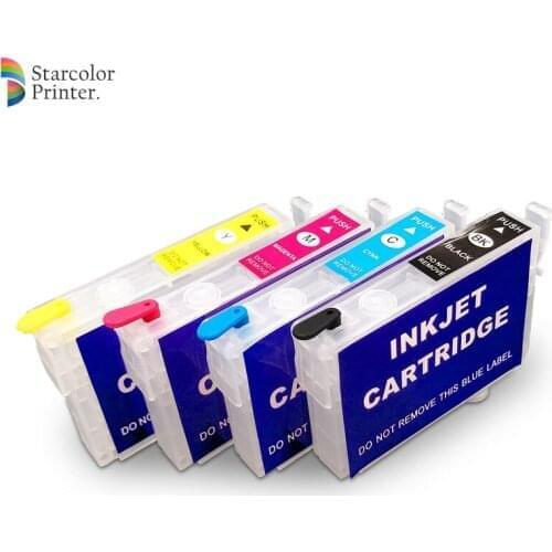 4 Colors/Set T0921N-T0924N Refillable Ink Cartridge For Epson Stylus C91 T26 T27 TX106 TX109 TX117 TX119 TX210 CX4300 Printer