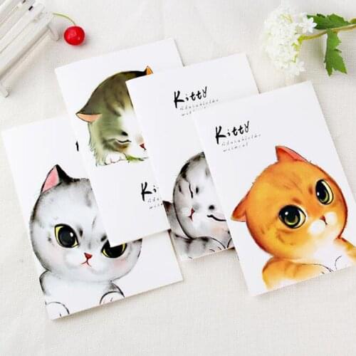 Cat Time A5 Notebook Student Notepad Soft Copy Book Weekly Planner The Office Notebooks For School Supplies Korean Stationery