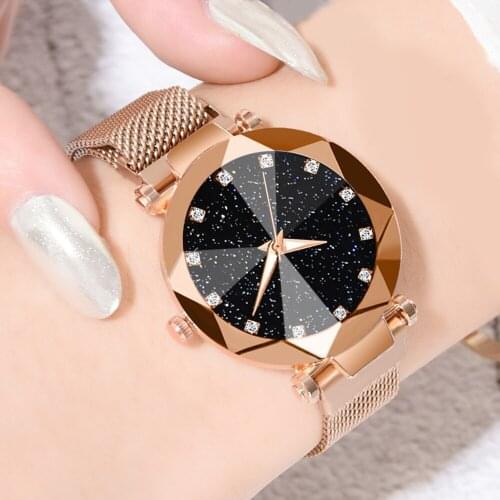 Ladies Magnetic Starry Sky Clock Luxury Women Watches Vogue Diamond Female Quartz Wristwatches Relogio Feminino Ladies Watch