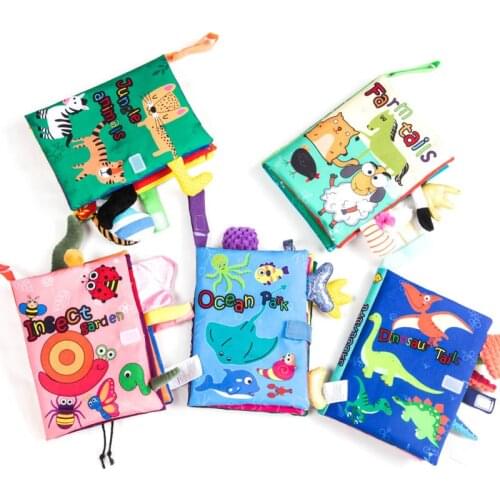 Baby Book Soft Tearing Cloth Books Newborn Early Learning Develop Cognize Reading Puzzle Toys Infant Quiet Book For Kids