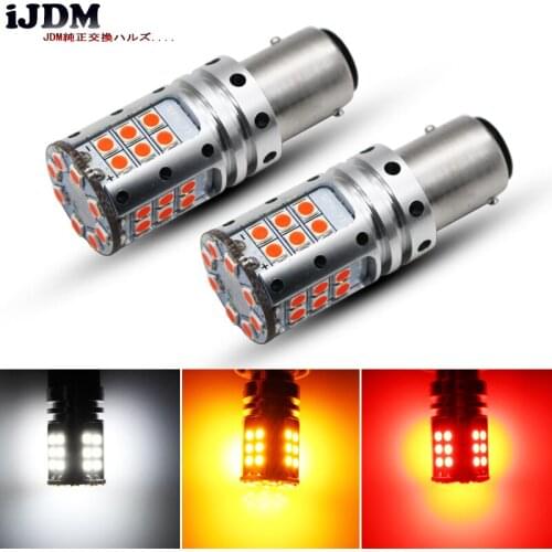 IJDM Car LED Stop Lights Canbus 1157 P21/5W BAY15d BA15D 3030 32SMD Car Brake Reverse Lamps Rear Fog Parking Bulbs 12V No Error
