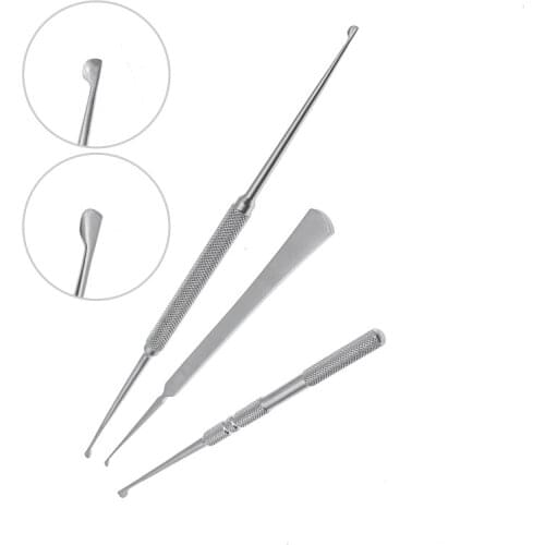 Stainless Steel Nose shaping D knife nose double end piece spade single double head Surgical instrument