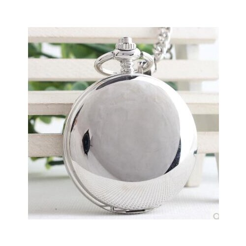 Fashion Silver Steel Steampunk Mechanical Pocket Watch Men Women Necklace Clock Gifts Vintage Skeleton Pocket Watch PO042