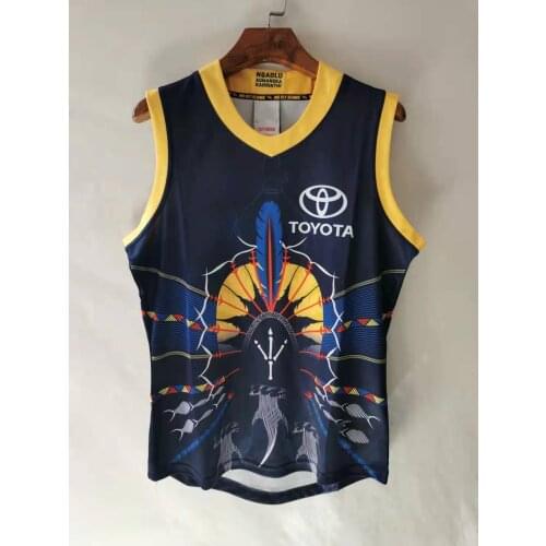 2021 ADELAIDE CROWS HOME GUERNSEY INDIGENOUS RUGBY JERSEY size S-M-L-XL-XXL-3XL