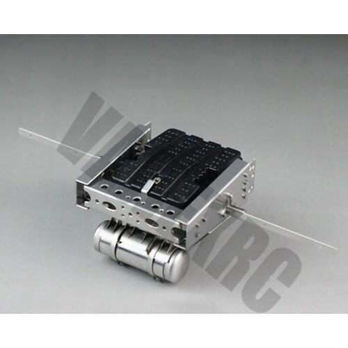 Battery Box Gas Tank Tail Beam Lamp Holder Set for Tamiya 1/14 Scale RC Truck Tractor Scania R470 R620 56360 FH12 FH16 MAN TGS