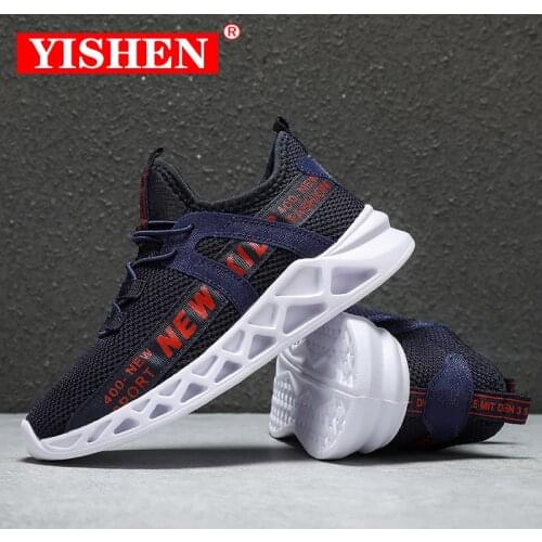 YISHEN 2021 New Mesh Kids Sneakers Lightweight Children Shoes Casual Breathable Boys Shoes Non-slip Girls Sneakers Zapatillas