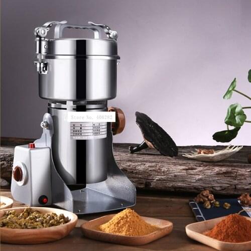 New 800Y Food Mill Powder Machine Ultrafine Household Small Dry Grinding Grain Chinese Herbal Medicine Grinder 220V 1400W 800G