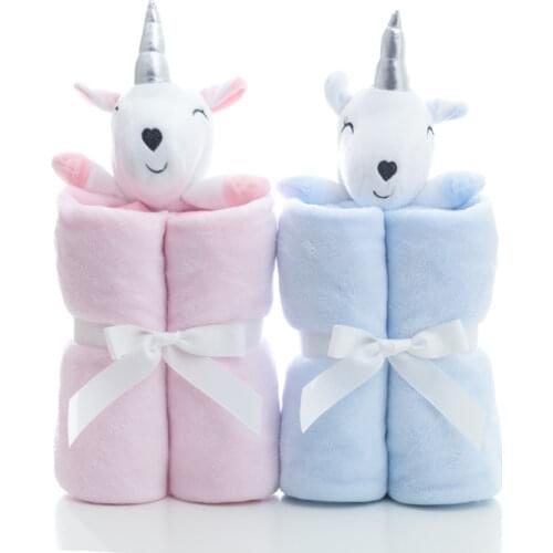 Cute Unicorn Plush Blanket For Adults Kids Watching TV Reading Winter Warm Wearable Fleece Throw Blankets