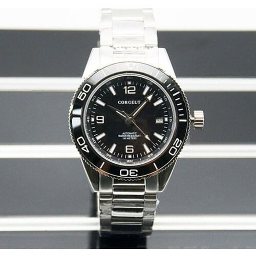 41mm Mens Wrist Watch 100ATM Waterproof Sapphire Crystal Rotating Ceramics Bezel Automatic Swim Watches Male Clock Luminous