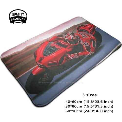 Casey Stoner On Painting 3D Soft Non-Slip Mat Rug Carpet Foot Pad Casey Stoner On Casey Stoner Sport Motorcycle Racer