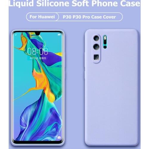 New liquid silicone phone case for huawei p40 lite pro plus original soft protective back cover case for huawei p20 p30 lite pro