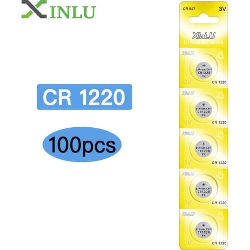 Wholesale 100PCS/lot CR1220 BR1220 KCR1220 DL1220 ECR1220 LM1220 button cell coin battery for watch , XINLU CR1220 battery