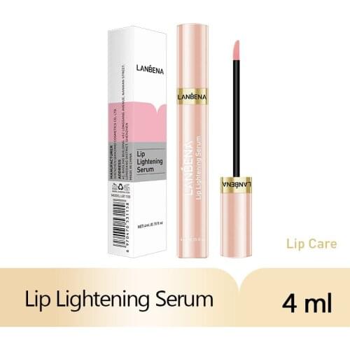 LANBENA Lip Lightening Serum Lip Plumper Liquid Fade Lip Lines Pink Lips Long Lasting Reducing Lip Pigmentation Moisturizing
