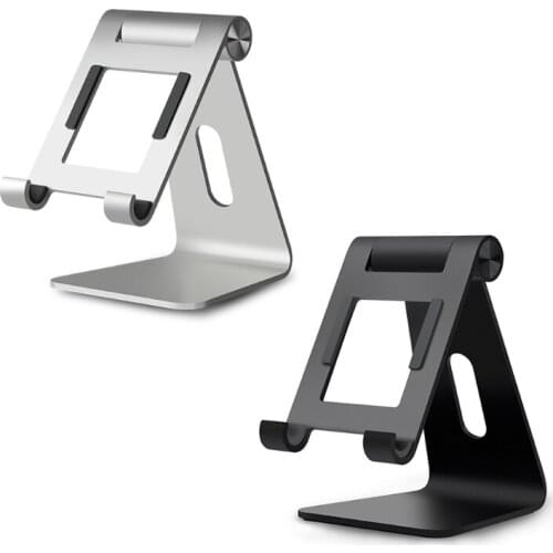 Multi-Angle Tablet Stand for Office Table Desktop from 10in-Small Smartphones