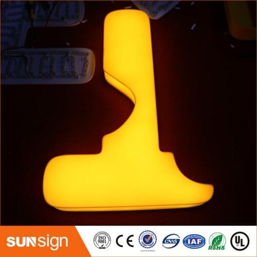 Custom store window advertising led lighted letters