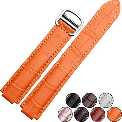 Handmade Genuine Leather 14mm 18mm 20mm Watche Band Strap Belt Watchband And Folding Clasp Buckle For Ballon Bleu Series + Tool