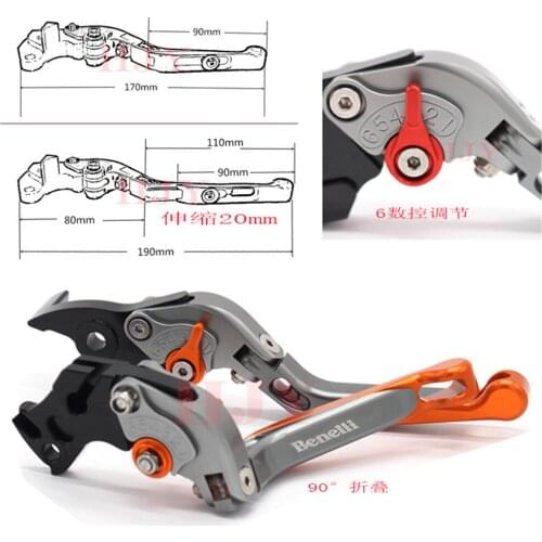 Folding Extendable adjustable Brake Clutch Levers For Benelli TNT 300 TnT 300 2016-2017