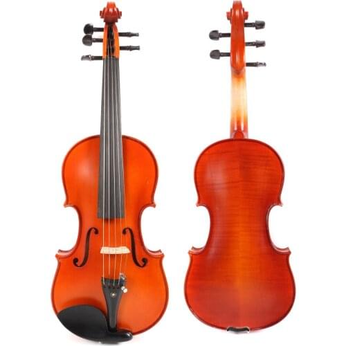 Yinfente 4/4 Violin 5string violin Solid tiger flame maple spruce ebony fittings with violin bow case