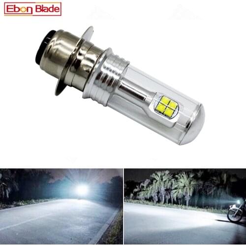 1/2Pcs H6 Led Headlight H6M P15D Motorcycle 12V-24V 960LM High Low Beam Motorbike Headlamp Head Fog Light Bulb White 6000K
