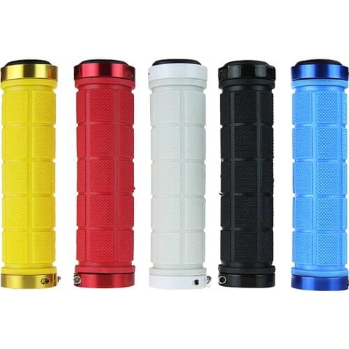 1 Pair Road Bicycle Grips Rubber Bike Handlebar Cover Grip Lock on Bar End Bike Accessories Grips Soft Durable Cycling Handle