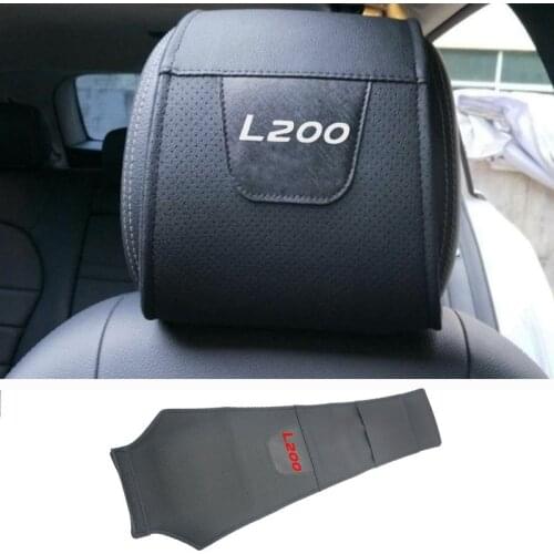 1pc For Mitsubishi L200 Car Headrest Protector Case Car Headrest Cover Car Accessories