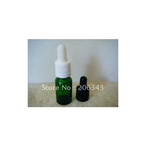 10ml green/blue/brown essential oil bottle with plastic cap,silicon/glass dropper for cosmeticl packaging