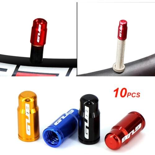 10pcs 4 color Bicycle Wheel Tire Valve Cap Protector Aluminum MTB Road Bike Schrader/Presta Tyre Cap Dust Cover