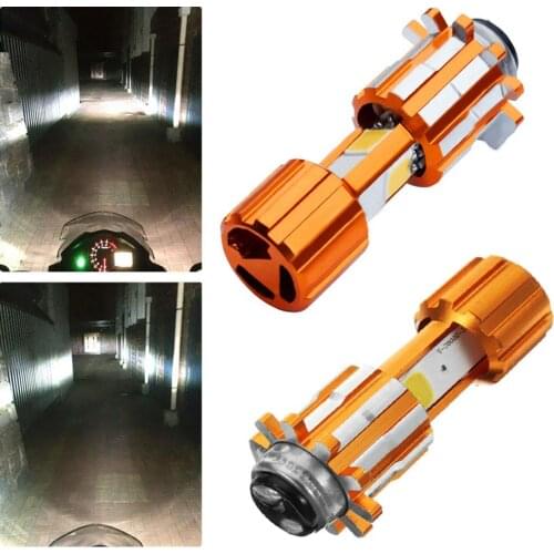 3 COB XP15 18W Motorcycle Headlight LED Bulb 6000K Hi/Lo Beam Light White 2000LM