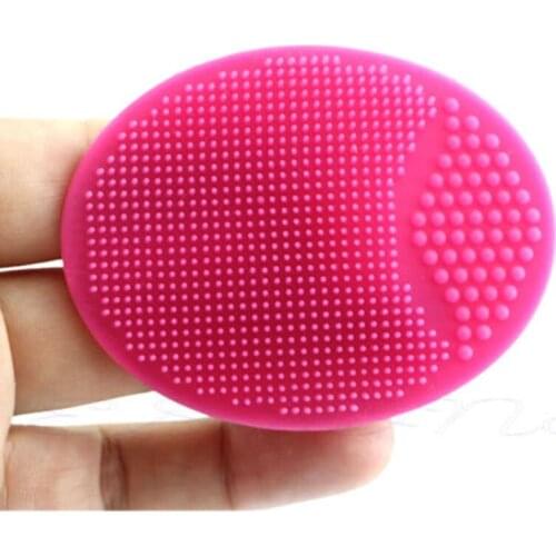 Facial Exfoliating Brush Soft Silicone Wash Face Cleaning Pad Skin SPA Bath Scrub Cleaner makeup 300pcs