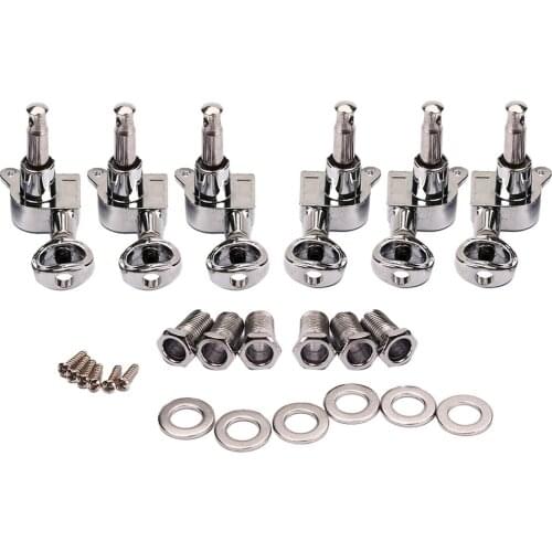 6pcs Electric Guitar Tuning Pegs Key Sealed Machine Heads 3R3L Guitar Parts