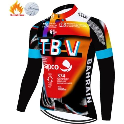 2021 BAHRAIN Winter Thermal Fleece Tenue Cyclisme Homme Jersey Ciclismo Maillot Ciclismo Hombre 자전거의류 Camisa Ciclismo Masculina