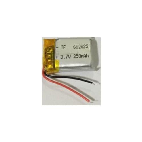 Free shipping 3pcs/lot 602025 3.7V 250mah polymer lithium battery li-po li-ion battery rechargeable battery for GPS