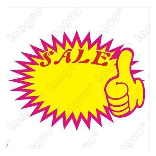 Free Shipping Pop advertising paper/POP price tag/supermarket explosion price label 10pcs AD001