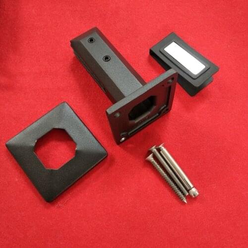 Frameless Swimming Pool Fence Glass Pool Fencing Matt Black Glass Spigot