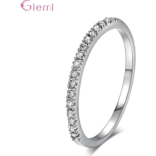 Super Nice Genuine 925 Sterling Silver Finger Rings Jewelry For Women Girls Party Birthday Engagement Three Colors For Choice