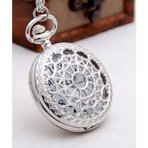 Retro Small Big Spider Webs Pocket Watch/Watch Necklace Fashion Jewelry Pendant Watch Necklace Gift Watch