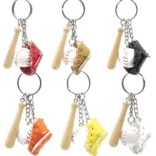 Mini Figure Creative Toys Baseball Keychain Toys Hot Figure Action Toys Handmake Baseball Pendant Boy Toys