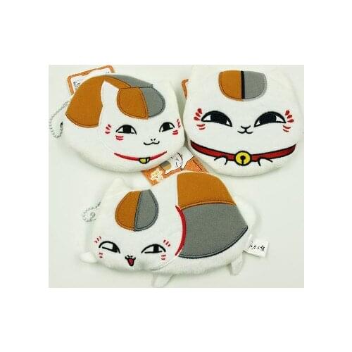 IVYYE Natsume Yuujinchou Fashion Anime Plush Coin Purse Cartoon Change Bags Coins Money Wallet Card Key Storage Gift New