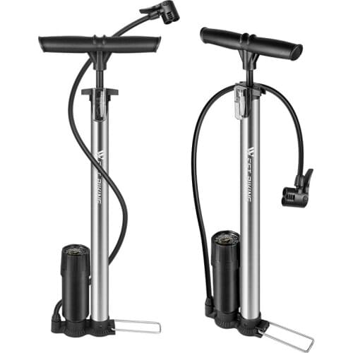 160PSI Bike Floor Pump High Pressure Gauge Air Inflator Cycling Accessories Road Bicycle Pump