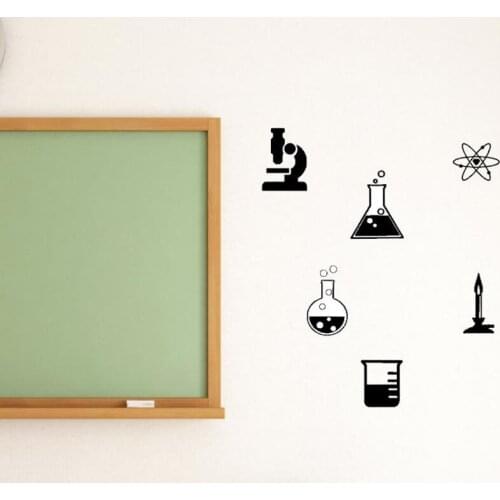 Science Wall Decals School Classroom Vinyl Sticker- Chemistry Class Sticker - Teacher Education Decorations Waterproof E487