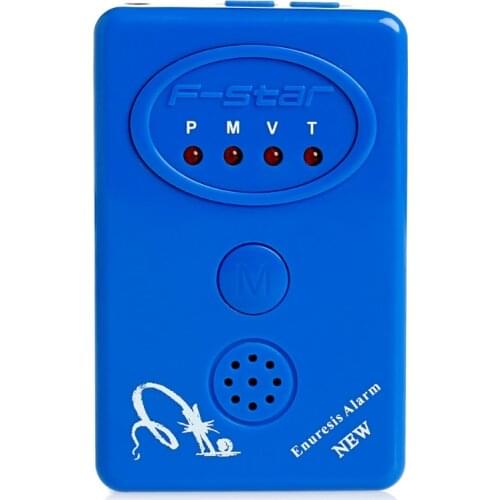2020 New Drop ShiP Adult Baby Bedwetting Enuresis Urine Bed Wetting Alarm +Sensor With Clamp Blue