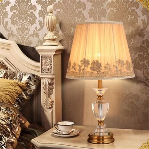 ORY Modern Table Lamp Crystal Desk Light LED Home Luxury Beside Decorative for Foyer Bedroom Office Hotel