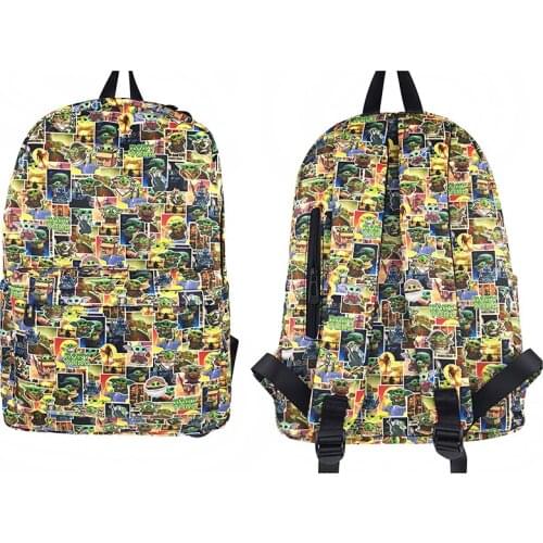 Cartoon Baby Yoda Grand Master of Jedi Order school bag knapsack book pack backpack