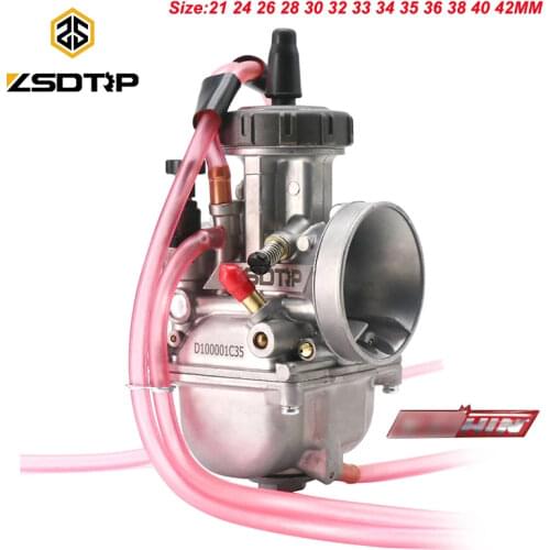 ZSDTRP Universal PWK Motorcycle Carburetor For Keihin Racing Carb 2T 4T engine 21 24 26 28 30 32 33 34 35 36 38 40 42MM