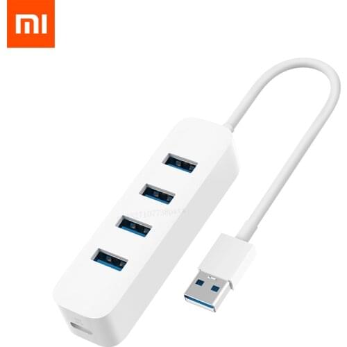 Xiaomi 4 Ports USB3.0 Hub with Stand-by Power Supply Interface USB Hub Extender Extension Connector Adapter For Tablet Computer